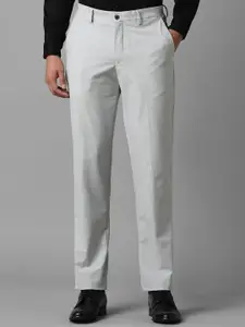 Louis Philippe Men Textured Slim Fit Trousers