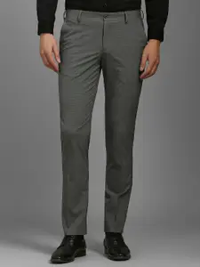 Louis Philippe Men Printed Slim Fit Trousers