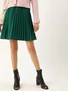 Moda Rapido Pleated Flared Mini Skirt