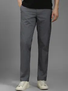 Louis Philippe Sport Men Checked Slim Fit Trousers