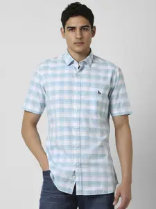 Van Heusen Sport Men Slim Fit Opaque Checked Casual Shirt