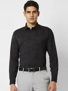 V Dot Men Slim Fit Opaque Printed Party Shirt
