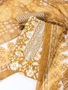 Meena Bazaar Printed Unstitched Dress Material