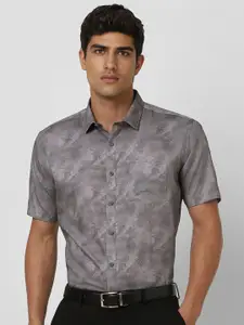 V Dot Men Slim Fit Opaque Printed Party Shirt
