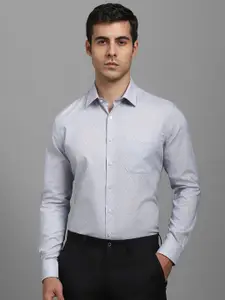 Louis Philippe Men Slim Fit Opaque Printed Formal Shirt