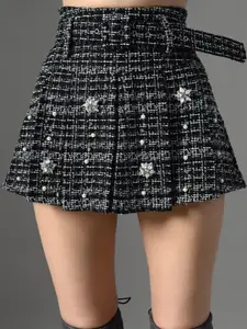PANKH Embellished Winter Party Wear Skirt
