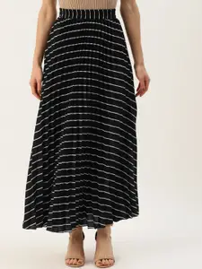 Moda Rapido Pleated A-Line Maxi Skirt