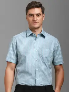 Louis Philippe Men Opaque Checked Formal Shirt