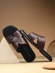 CARLO ROMANO Men Printed Leather Flatforms