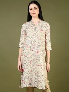 V-Mart Women Floral Printed Flared Sleeves Kurta