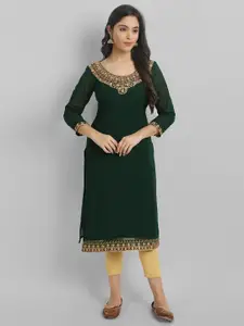 Raiyani Fashion Ethnic Motifs Yoke Design Thread Work Georgette Kurta