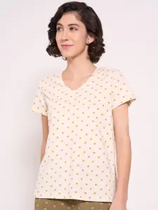 Dreamz by Pantaloons Printed Pure Cotton Lounge Tshirt