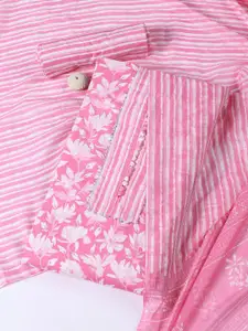 Meena Bazaar Printed Unstitched Dress Material