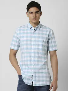 Van Heusen Sport Men Slim Fit Opaque Checked Casual Shirt