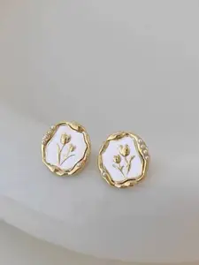 SUBHAGALANKAR Gold-Plated Contemporary Studs