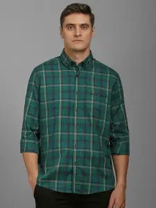 Louis Philippe Sport Men Slim Fit Tartan Checks Opaque Checked Casual Shirt