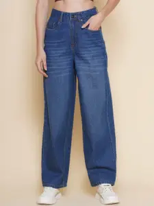 BAESD Women Comfort Wide Leg Light Fade Stretchable Jeans