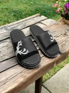 FABBMATE Men Printed Rubber Sliders