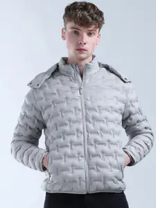 Flying Machine Men Brand Logo Padded Jacket