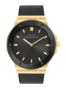 French Connection Men Dial & Stainless Steel Bracelet Style Straps Analogue Watch FCB4BM