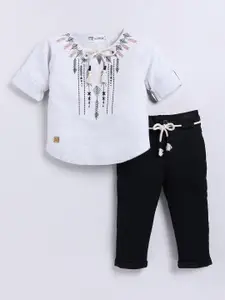 LITTLE COLLARS Boys Top with Trousers