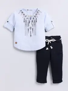 LITTLE COLLARS Boys Top with Trousers