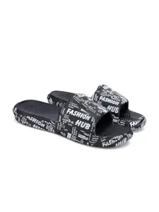 DRACKFOOT Men Printed Sliders Flip-Flops