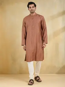 Fabindia Men Printed Thread Work Kurta