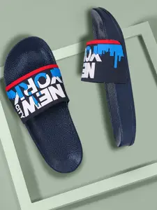 PENNEN Men Printed Sliders Flip-Flops