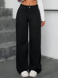 Metronaut Women Comfort Wide Leg Stretchable Jeans