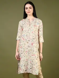 V-Mart Women Floral Printed Flared Sleeves Kurta