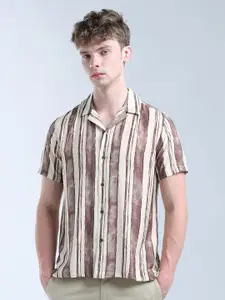 Flying Machine Men Classic Opaque Striped Casual Shirt