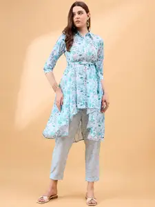 all about you Floral Printed Top With Trouser Co-Ords