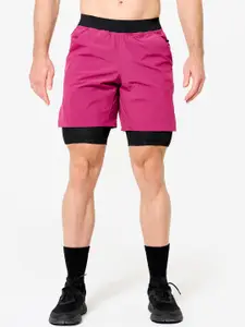 Domyos By Decathlon
Men's Breathable 2-in-1 Fitness Shorts with Zipped Pocket -