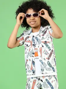 V-Mart Boys Printed Shirt with Shorts