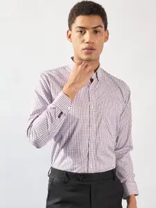 DENNISON Men Smart Micro Checks Formal Shirt