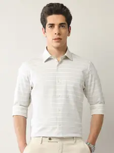 Arrow Men Classic Horizontal Stripes Opaque Striped Formal Shirt