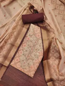 KIMISHA Embellished Unstitched Dress Material