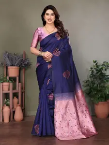DIKONA DESIGNER Woven Design Zari Pure Silk Banarasi Saree