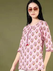 V-Mart Floral Printed Pure Cotton Kurti
