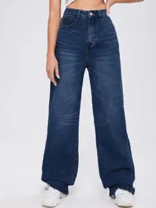 BAESD Women Comfort Wide Leg Light Fade Stretchable Jeans