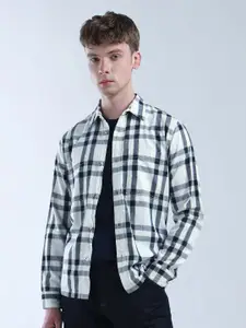 Flying Machine Men Classic Opaque Checked Casual Shirt