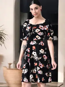 IUGA Floral Print Bodycon Dress