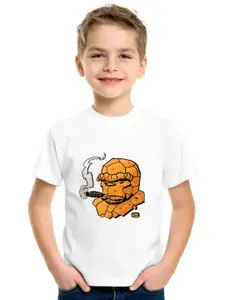 SHUBHAM DESIGNER GALLERY Boys Printed Round Neck T-shirt