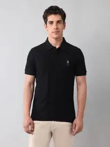 U.S. Polo Assn. Denim Co. Men Polo Collar Pockets Slim Fit T-shirt