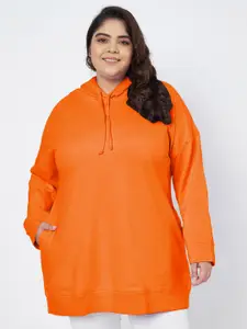 BRINNS Plus Size Hooded Cotton Pullover Sweatshirt