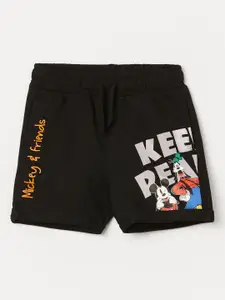 Juniors by Lifestyle Boys Mickey & Friends Printed Cotton Shorts