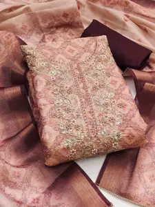 KIMISHA Embellished Unstitched Dress Material