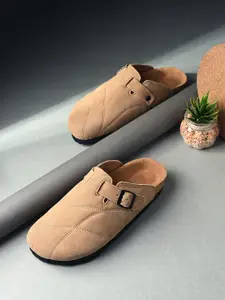 AfroJack Women Mules with Laser Cuts Flats