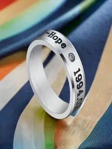 DIVASTRI Sterling Silver Sliver Plated Finger Ring